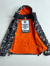 Superdry Windcheater Camo Hooded Jacket – Orange Fleece Lined (XL)