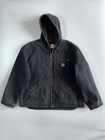 Vintage Carhartt Sandstone Active Premium WIP Hooded Jacket (Fur Inside (2XL)