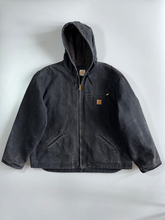 Vintage Carhartt Sandstone Active Premium WIP Hooded Jacket (Fur Inside (2XL)