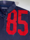 Tommy Hilfiger Slim Fit Polo – Navy with Red “85” Graphic, (L)