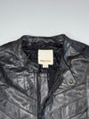 Diesel Distressed Black Leather Racer Jacket (S/M)