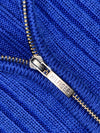 Tommy Hilfiger Blue Ribbed Full-Zip Sweater (M)