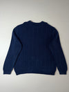 Chaps Ralph Lauren Navy Ribbed Cable Knit Sweater (2XL/3XL)