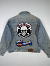 Vintage 90s Harley-Davidson “Biker Blues” Denim Trucker Jacket – Wool Lined, Patched (XL/2XL)