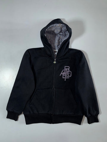 BAPE Rhinestone Logo Zip-Up Hoodie – Black, Size (M)