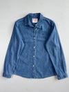 True Religion Medium Wash Denim Button-Up Shirt (S)