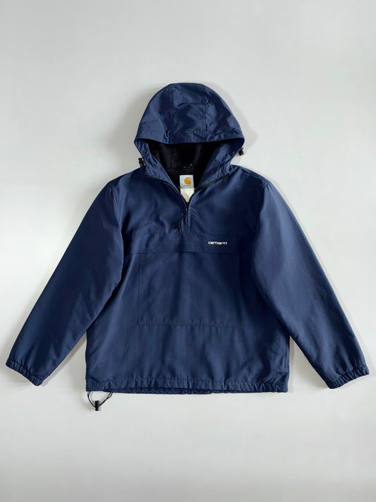 Carhartt Navy Pullover Anorak – Fleece Lined (L)