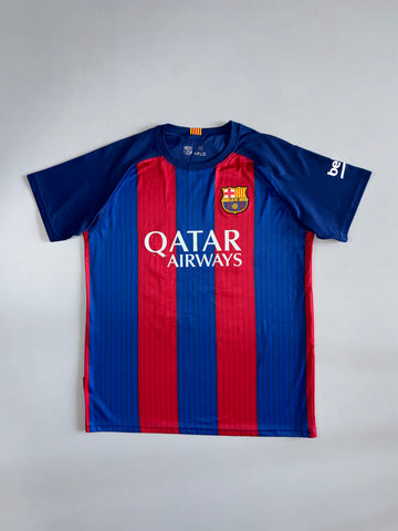 FC Barcelona | Qatar Airways Home Jersey 2016/17 | Blue & Red (M)