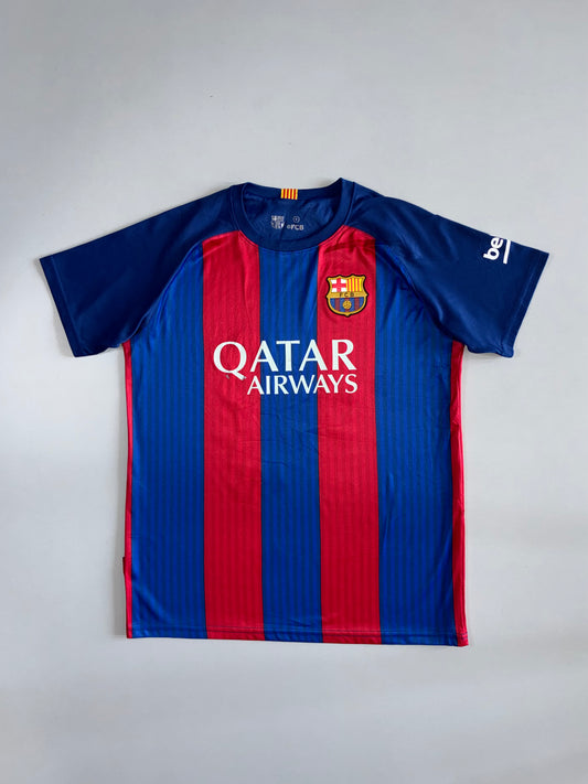 FC Barcelona | Qatar Airways Home Jersey 2016/17 | Blue & Red (M)