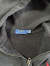 Polo Ralph Lauren Black Zip-Up Hoodie – Waffle Lined Hood | (L)