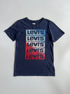 Levi’s Wavy Repeat Logo Graphic T-Shirt (XS)