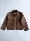 Vintage Brown Suede Leather Jacket (L)
