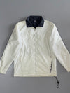 NBA White Navy-Collar Basketball Jacket (M)