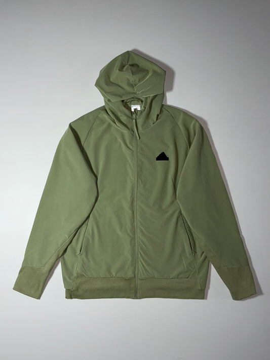 Adidas | Full-Zip Hooded Track Jacket Olive Green (XL)