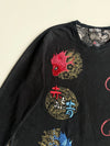 Big Train Osaka Embroidered Japanese Demon Long Sleeve Tee (XL)