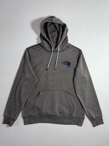 The North Face Grey Climber Logo Hoodie with Contrast Navy Stitching (M/L)