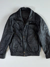 Mostang Italy Mode Quilted Leather Bomber Jacket (M)