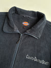 Vintage Dickies Navy Blue Fleece Zip-Up Jacket (L)