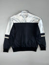 Vintage 90s Asics Activewear Line Taped Track Jacket – Black & White (L)
