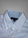 Tommy Hilfiger Blue & White Striped Oxford Button-Down Shirt (S)