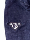 G-Star Raw Hooded Sweater – Navy “01” Embroidered Graphic (M)