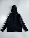 Adidas Classic 3-Stripe Full-Zip Fleece Embroidered Hoodie (M)