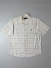 Ralph Lauren Windowpane Check Short Sleeve Shirt Off-White (M/L)