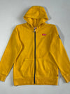 Levi’s Batwing Logo Fleece Zip Hoodie – Mustard Yellow (S)