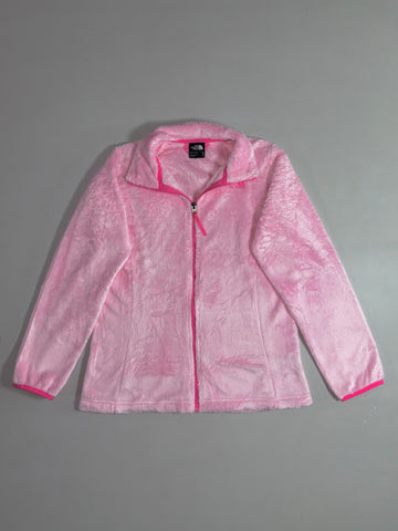 The North Face Osolita Plush Fleece Full-Zip Jacket – Baby Pink (M)