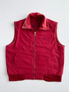 Discovery Golf Red Reversible Fleece Vest with Velour Collar(Xl)