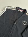 Le Coq Sportif Taped Sleeve Snap Cardigan – Black (XL)