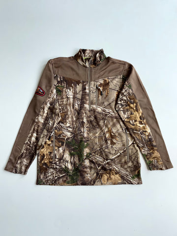 Realtree Xtra Camo Quarter-Zip Hunting Fleece Pullover(M)
