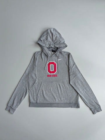 Nike Ohio State Buckeyes Embroidered Hoodie – Grey (S)