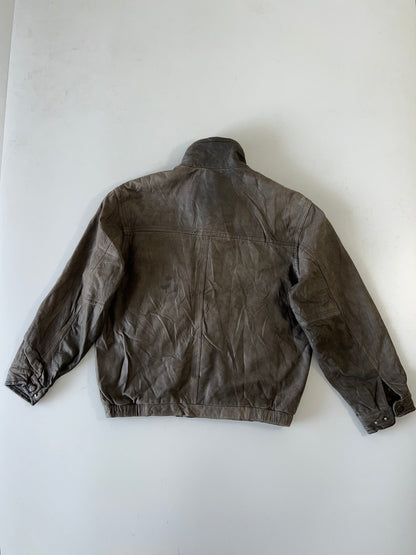 Z            Super Rare Members Only Rare Original  Leather Jacket (L/XL)