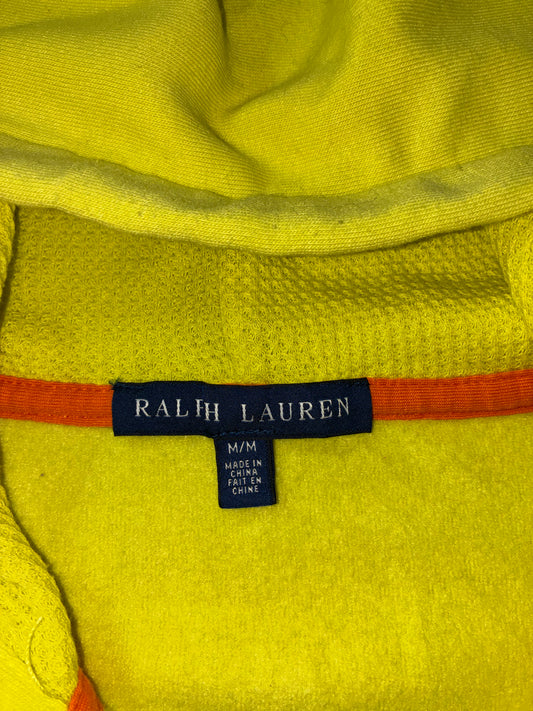 Ralph Lauren Big Pony Neon Yellow Full-Zip Hoodie (M)