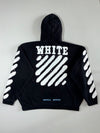 Off-White Virgil Abloh Diagonal Stripe Spray Hoodie Black Men’s (3XL/4Xl)