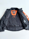 Held Black/Orange "76" Racing Motorcycle Jacket (XL)