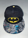 Official DC Batman Comic Print Brim Black Snapback (Adjustable)