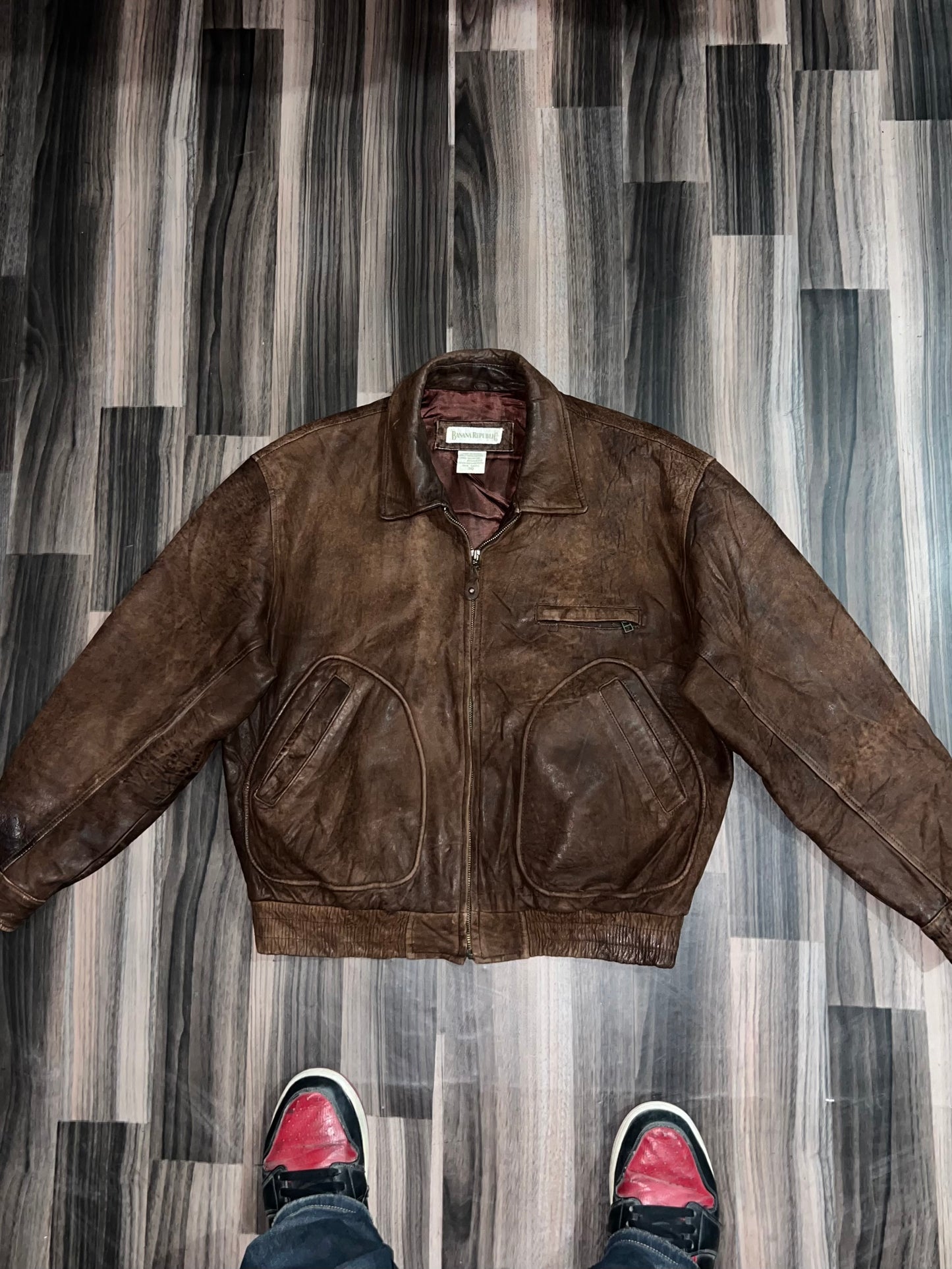 ZBanan*a Republic Original Leather Jacket (S/M)