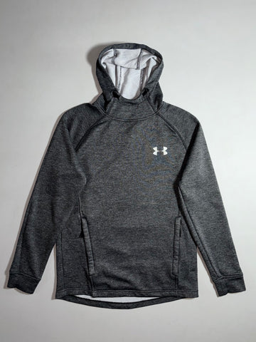 Under Armour | Charcoal ColdGear Fitted Funnel Neck Hoodie (S)