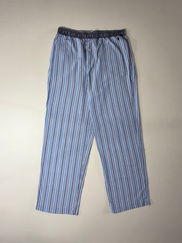 Polo Ralph Lauren Blue Striped Cotton Lounge Pants – (W:30) (L:40)