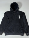 Polo Ralph Lauren Big Pony Hoodie – Black, Custom Fit, Men’s (XL)