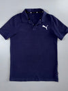 Puma Essential Logo Polo embroidered logo T-Shirt – Navy Blue (S)