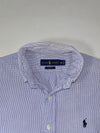 Polo Ralph Lauren Blue Gingham Check Button-Down Shirt – Custom Fit, (M)