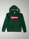 Vintage Supreme Champion Green Box Logo Hoodie (XS)