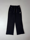New Balance Black Wide Leg Snap Hem Sweatpants (W:26) (L:40)