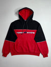 Tommy Jeans | Black Red Colorblock Tommy Atkins Hoodie (XL)