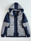 Edwin Grey Navy Hooded Utility Puffer Jacket (M)