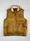 Vintage Weberster Mustard Striped Collar Puffer Vest (XL)