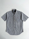 Ralph Lauren Blake | Black & White Gingham Short Sleeve Shirt | (XL)